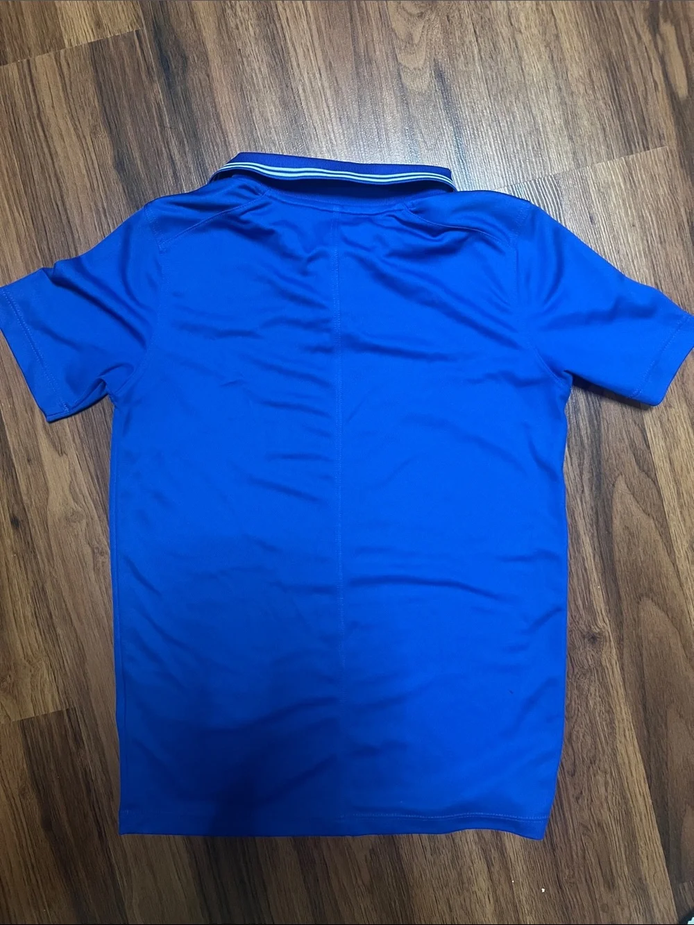 Nike Boys Dri-Fit Royal Blue Polo Shirt Short Sleeve Size Small S